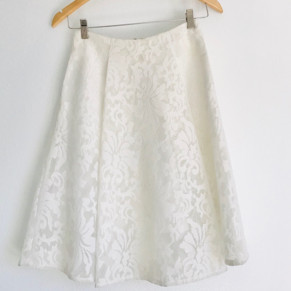 SOLD TOPSHOP LACE HIGH-WAIST SKIRT